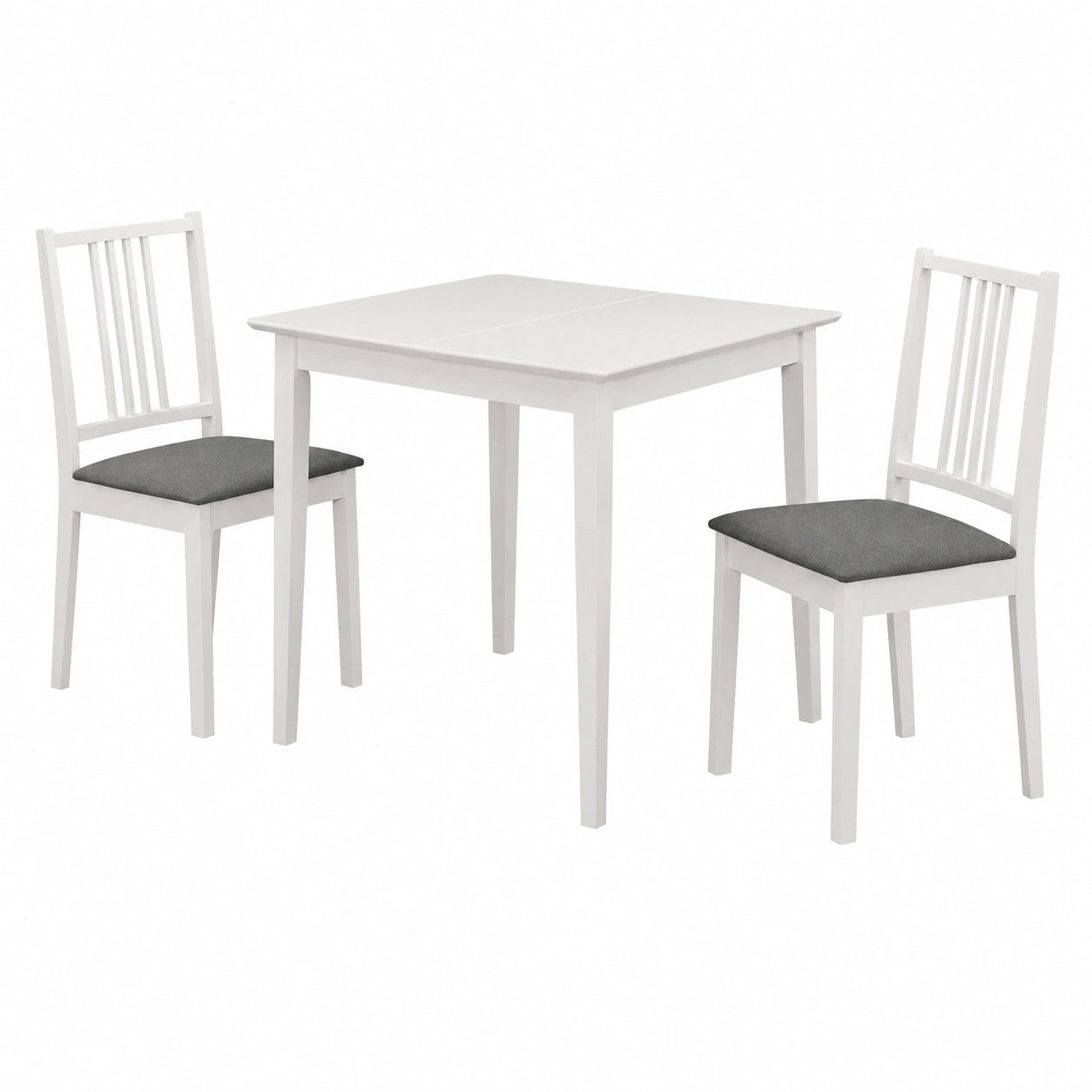 Ensemble de meubles de cuisine, en panneaux de bois, 3 pièces, coloris blanc, pour la cuisine