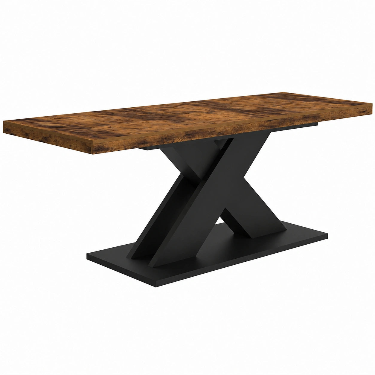 Table à manger, extensible, coloris noir, pour la salle à manger