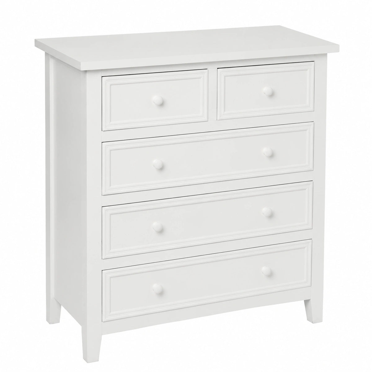 Commode, avec rangement, avec tiroirs, coloris blanc, pour la chambre ou le salon