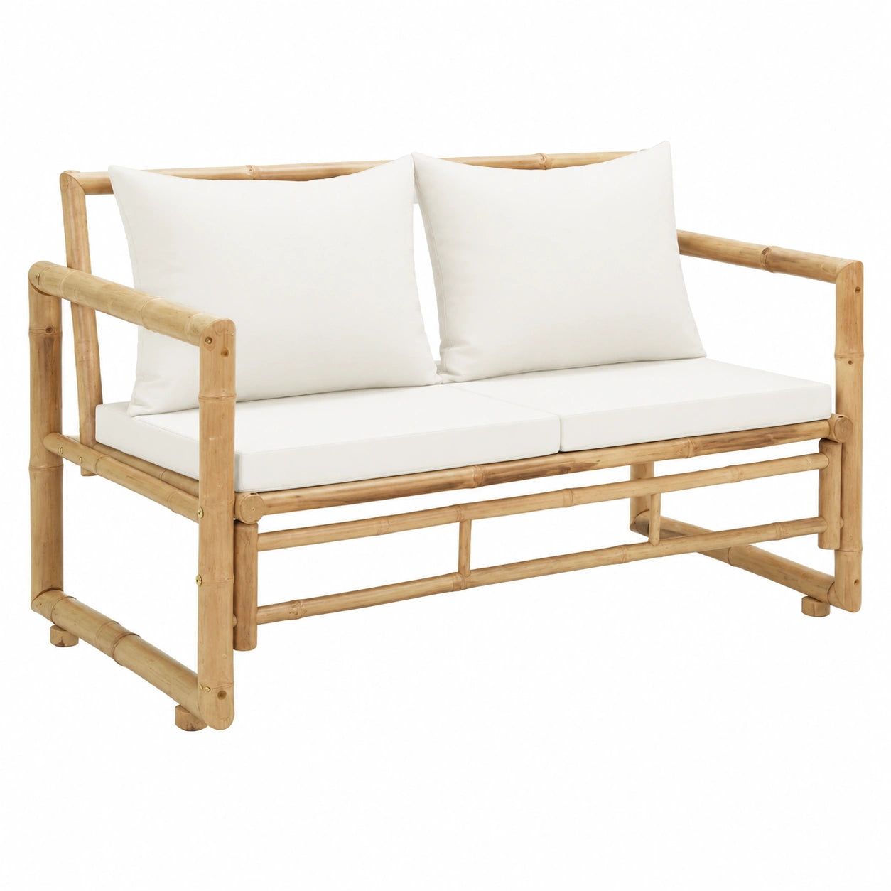 Banquette, en bambou, pour l’entrée ou le salon