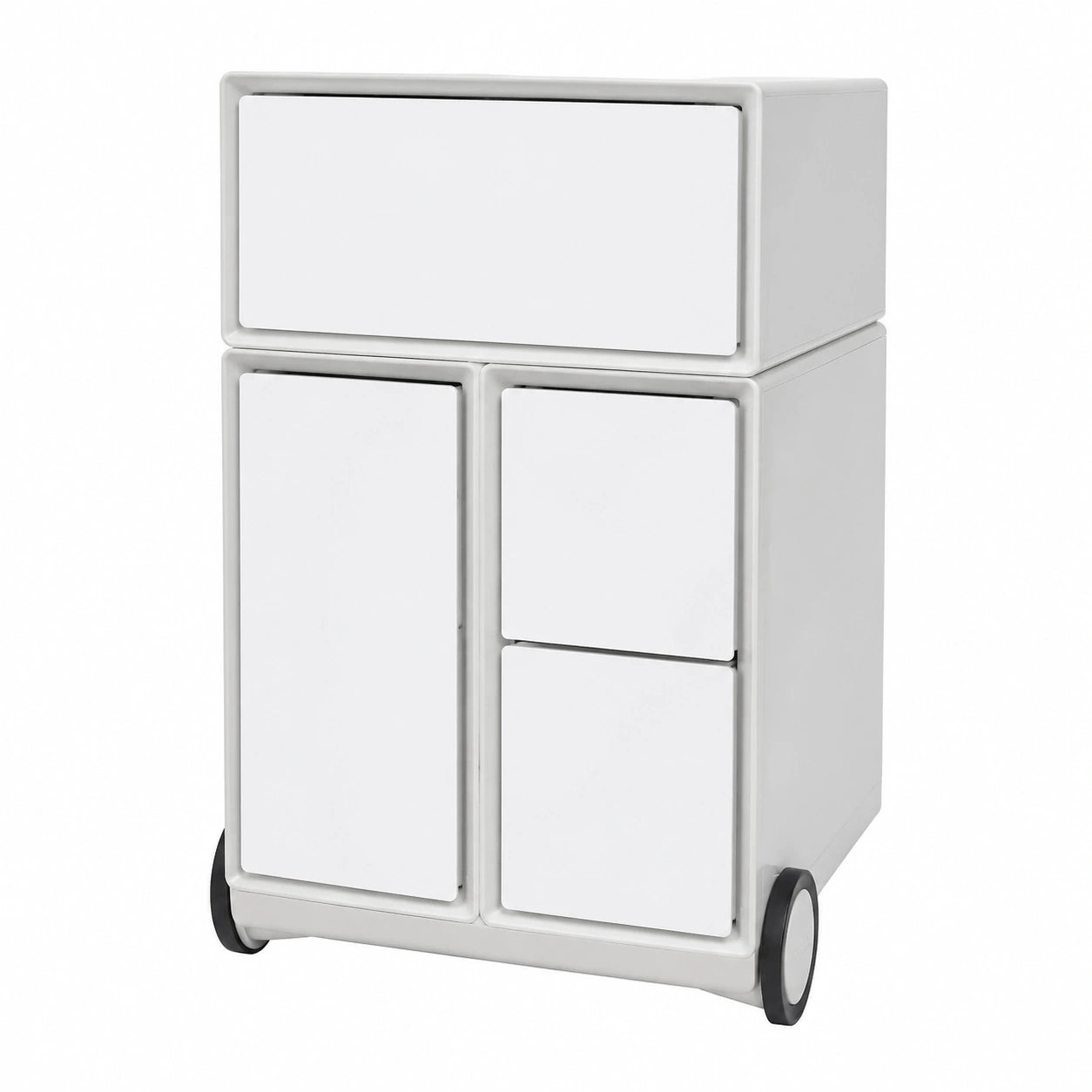 Bureau, avec tiroirs, coloris noir et blanc, pour l’espace de travail