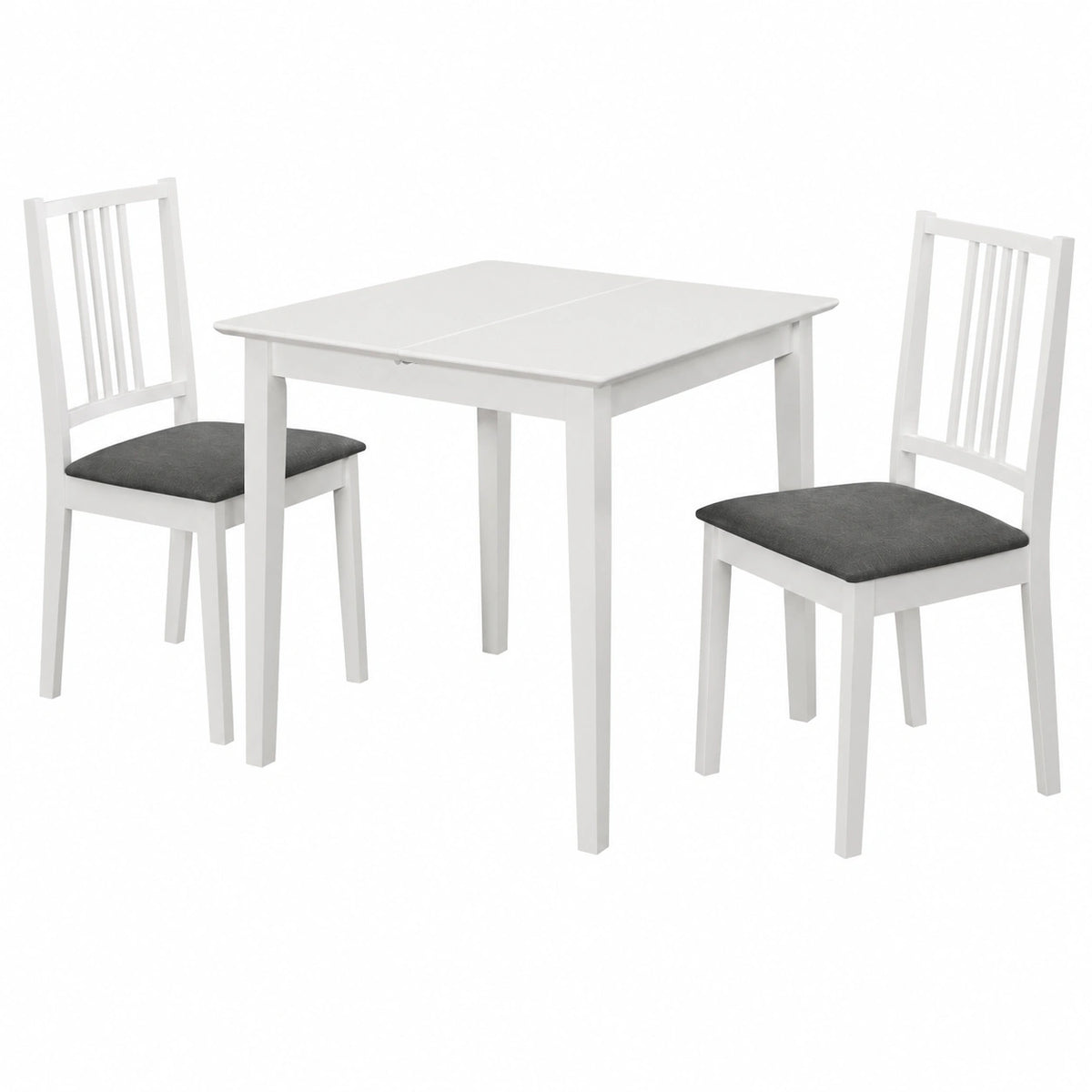 Meuble polyvalent, en panneaux de bois, coloris blanc, 3 pièces, pour les espaces de vie