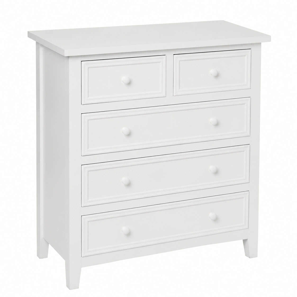 Commode, avec rangement, avec tiroirs, coloris blanc, pour la chambre ou le salon