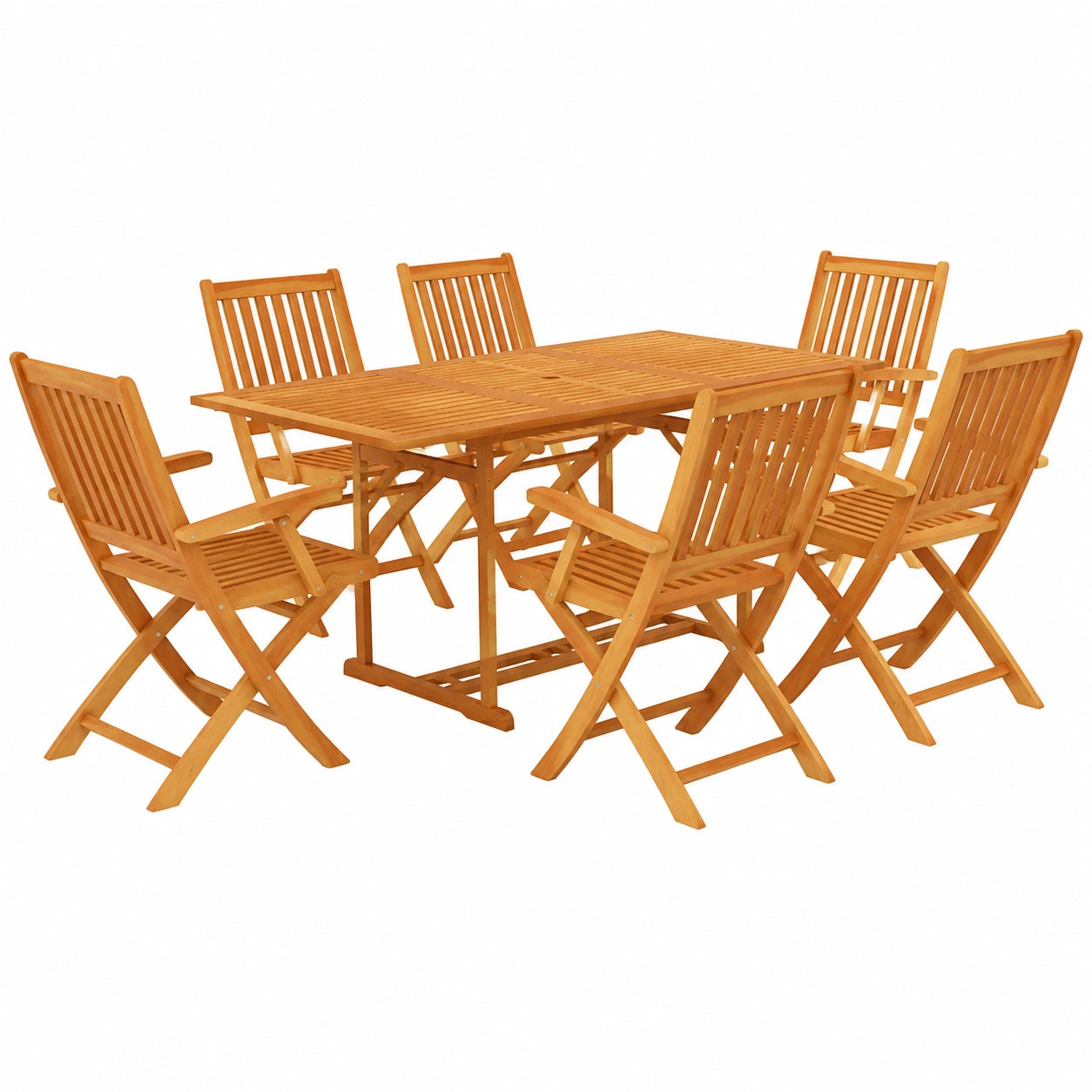 Salon de jardin, 7 pièces, pour la terrasse ou le jardin