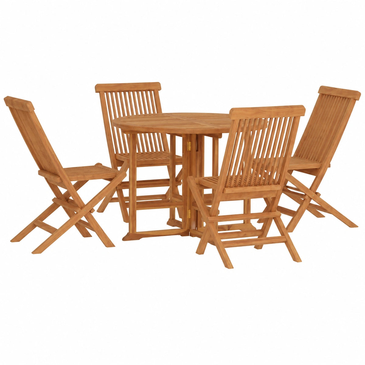 Table à manger, 5 pièces, pliable, pour la salle à manger
