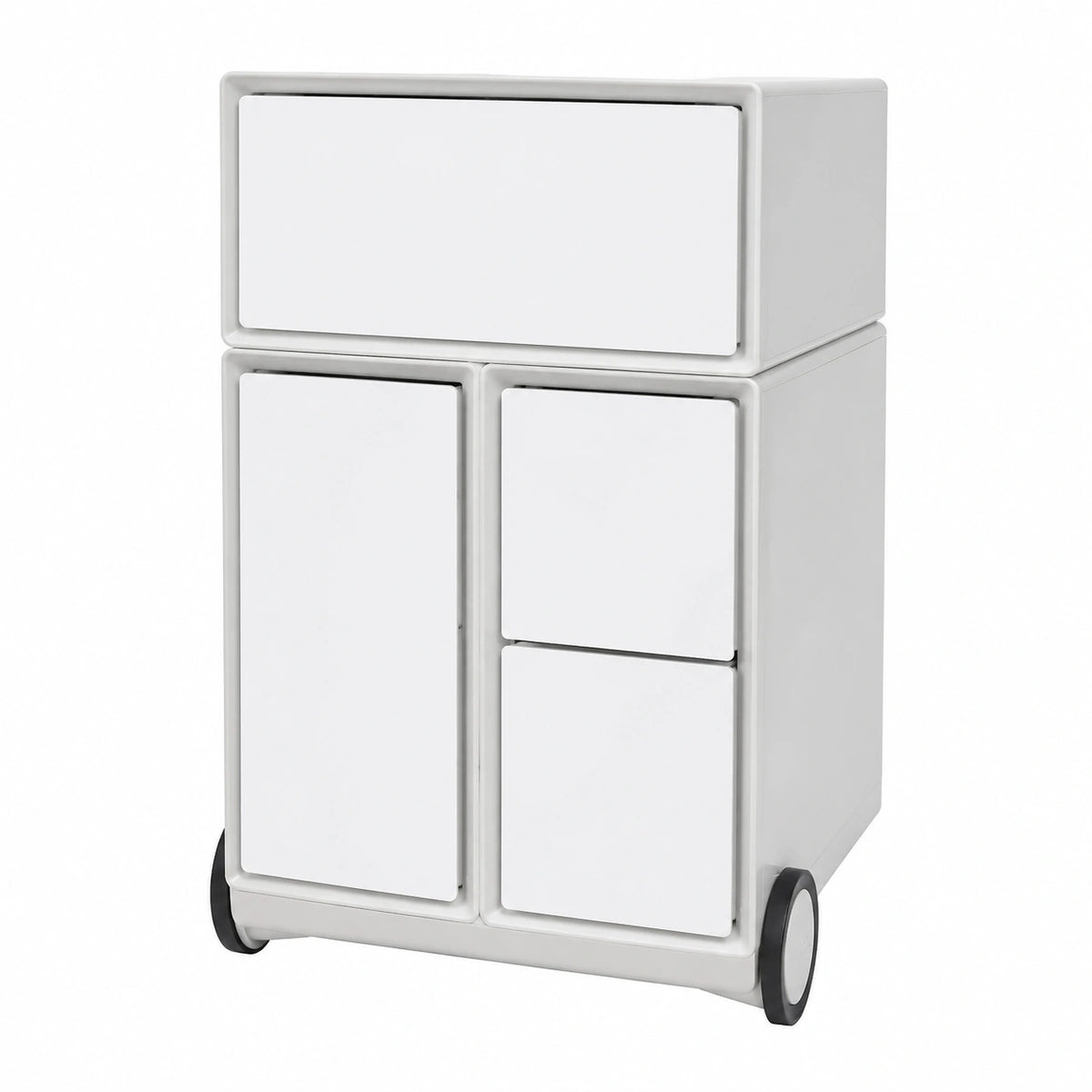 Bureau, avec tiroirs, coloris noir et blanc, pour l’espace de travail