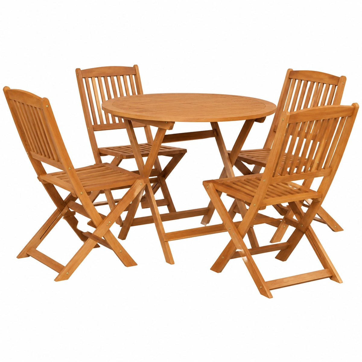 Salon de jardin, pliable, 5 pièces, pour la terrasse ou le jardin