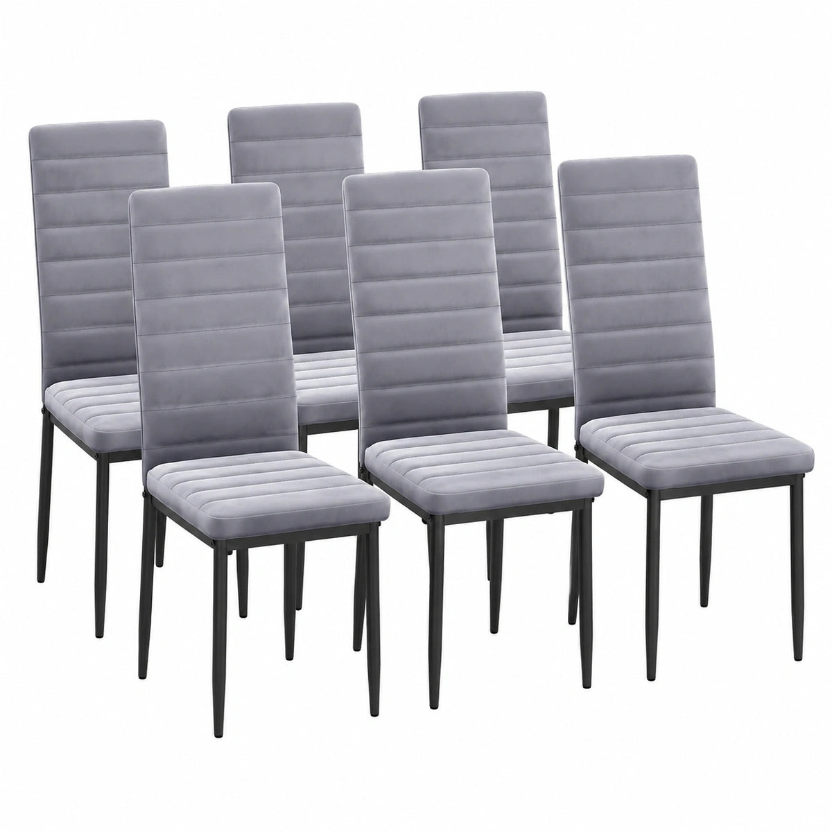 Ensemble de meubles de cuisine, rembourré, en velours, coloris gris, pour la cuisine