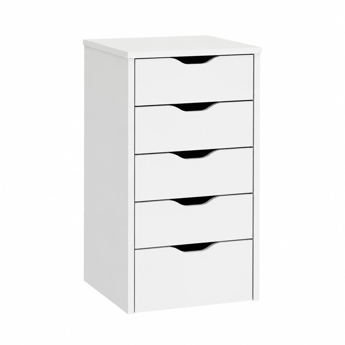 Commode, avec tiroirs, 71 x 40 x 43 cm, coloris blanc, pour la chambre ou le salon